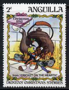 Anguilla 1983 Jiminy Cricket with Violin & Kettle 2c (from Disney 