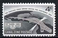 Canal Zone 1962 Opening of Thatcher Ferry Bridge unmounted mint, SG 224, stamps on , stamps on  stamps on ferries, stamps on  stamps on bridges, stamps on  stamps on civil engineering