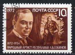 Russia 1972 Birth Centenary of L Sobinov (singer) fine cto used SG 4054*, stamps on personalities, stamps on music