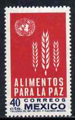 Mexico 1963 Freedom From Hunger 40c unmounted mint, SG 1028, stamps on , stamps on  stamps on ffh, stamps on  stamps on food, stamps on  stamps on , stamps on  stamps on  ffh , stamps on  stamps on 