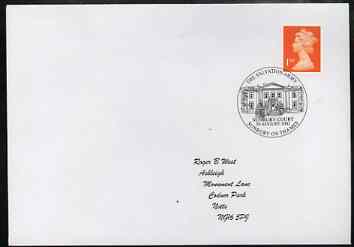 Postmark - Great Britain 2002 souvenir cover for the Salvation Army with Sunbury on Thames cancel illustrated with Sunbury Court, stamps on , stamps on  stamps on salvation army, stamps on  stamps on buildings