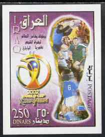 Iraq 2002 Football World Cup perf m/sheet unmounted mint, stamps on football, stamps on sport