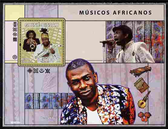 Guinea - Bissau 2008 African Musicians perf souvenir sheet unmounted mint Michel BL 678, stamps on , stamps on  stamps on personalities, stamps on  stamps on music, stamps on  stamps on women