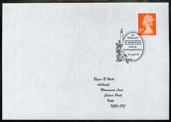 Postmark - Great Britain 2002 cover for 5th Anniversary of Princess Dis Death with special illustrated Althorp cancel, stamps on royalty, stamps on diana