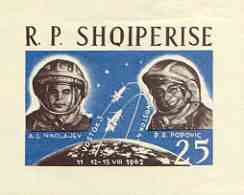 Albania 1963 First 'Team' Manned Space Flights imperf m/sheet unmounted mint, as SG MS 741a, Mi BL18