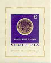 Albania 1964 Moons Phases imperf m/sheet unmounted mint, as SG MS 831a, Mi BL 25, stamps on space, stamps on astrology