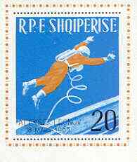 Albania 1965 Space Flight of Voskhod 2 perf x imperf m/sheet unmounted mint, SG MS 906, Mi BL29, stamps on space, stamps on rockets
