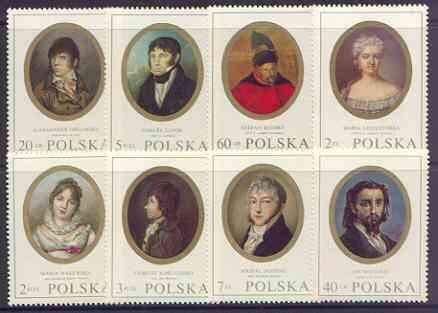 Poland 1970 Polish Miniatures perf set of 8 unmounted mint, SG 1998-2005, stamps on , stamps on  stamps on arts