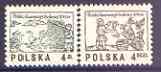 Poland 1977 Polish Folklore - 16th Cent Woodcuts (2nd series) perf set of 2 unmounted mint, SG 2525-26, stamps on , stamps on  stamps on hunting, stamps on  stamps on bees, stamps on  stamps on honey, stamps on  stamps on folklore