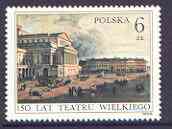 Poland 1983 150th Anniversary of Grand Theatre unmounted mint, SG 2862, stamps on theatre