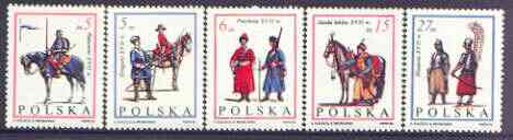 Poland 1983 300th Anniversary of Relief of Vienna (1st issue) perf set of 5 unmounted mint, SG 2884-88, stamps on militaria, stamps on uniforms, stamps on horses