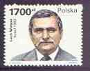 Poland 1990 Lech Walesa - Nobel Peace Prize Winner unmounted mint, SG 3326, stamps on , stamps on  stamps on personalities, stamps on  stamps on nobel, stamps on  stamps on peace, stamps on  stamps on constitutions, stamps on  stamps on nato
