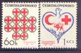 Czechoslovakia 1969 Red Cross perf set of 2 unmounted mint, SG 1802-3, stamps on red cross
