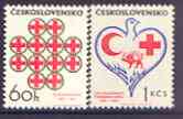 Czechoslovakia 1969 Red Cross perf set of 2 unmounted mint, SG 1802-3, stamps on , stamps on  stamps on red cross