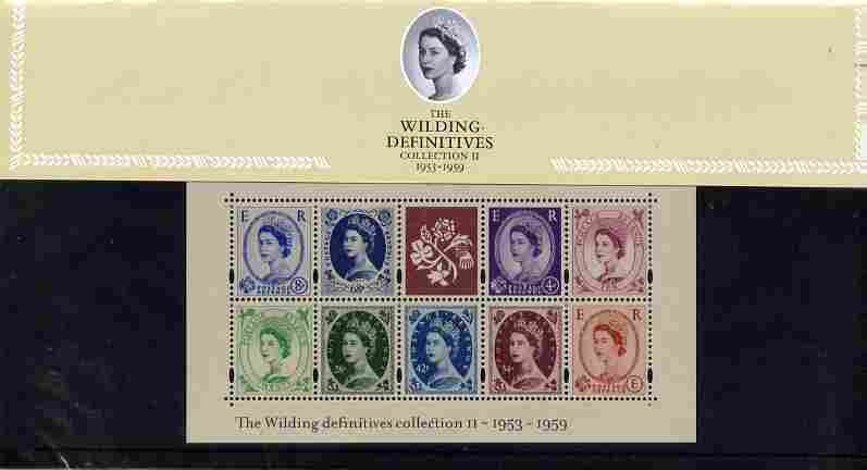 Great Britain 2003 50th Anniversary of the Wilding Definitives (2nd issue) perf m/sheet in official presentation pack SG MS 2367, stamps on 