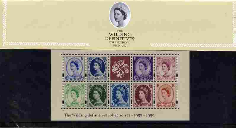 Great Britain 2003 50th Anniversary of the Wilding Definitives (2nd issue) perf m/sheet in official presentation pack SG MS 2367, stamps on , stamps on  stamps on great britain 2003 50th anniversary of the wilding definitives (2nd issue) perf m/sheet in official presentation pack sg ms 2367