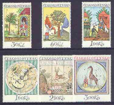 Czechoslovakia 1974 Old Shooting Targets perf set of 6 unmounted mint SG 2178-83, stamps on shooting, stamps on 