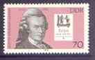 Germany - East 1979 Celebrities - Gotthold Ephraim Lessing 70pf (playwright) unmounted mint, SG E2119, stamps on personalities, stamps on literature, stamps on theatre