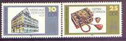 Germany - East 1982 Leipzig Autumn Fair perf set of 2 unmounted mint, SG E2441-42, stamps on , stamps on  stamps on fairs, stamps on  stamps on crafts, stamps on  stamps on handicrafts