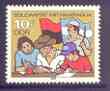 Germany - East 1983 Solidarity with Nicaragua unmounted mint, SG E2549, stamps on books, stamps on literacy, stamps on flags