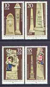 Germany - East 1984 Postal Milestones perf set of 4 unmounted mint, SG E2565-68, stamps on , stamps on  stamps on postal, stamps on  stamps on 