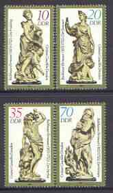 Germany - East 1984 Statuettes perf set of 4 unmounted mint, SG E2616-19, stamps on statues, stamps on sculpture, stamps on 