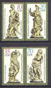 Germany - East 1984 Statuettes perf set of 4 unmounted mint, SG E2616-19, stamps on , stamps on  stamps on statues, stamps on  stamps on sculpture, stamps on  stamps on 