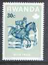 Rwanda 1976 Horse Jumping 30c (from Montreal Olympic Games 1st issue set) unmounted mint, SG 744, stamps on , stamps on  stamps on horse jumping, stamps on  stamps on horses