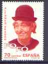 Spain 1998 75th Birth Anniversary of FoFo the Clown unmounted mint, SG 3481, stamps on circus, stamps on clowns, stamps on personalities