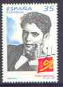 Spain 1998 Birth Centenary of Frederico Lorca (writer) unmounted mint, SG 3483, stamps on , stamps on  stamps on literature, stamps on  stamps on personalities