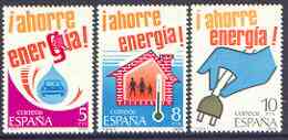 Spain 1979 Energy Conservation perf set of 3 unmounted mint, SG 2556-58, stamps on , stamps on  stamps on energy, stamps on  stamps on electricity, stamps on  stamps on  oil , stamps on  stamps on 