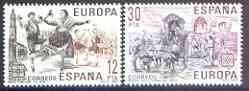 Spain 1981 Europa - Folklore perf set of 2 unmounted mint, 2642-43, stamps on , stamps on  stamps on europa, stamps on  stamps on folklore, stamps on  stamps on culture, stamps on  stamps on dancing