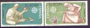 Spain 1986 Europa perf set of 2 unmounted mint, 2866-67, stamps on europa, stamps on 