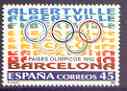Spain 1992 Albertville Winter Olympics & Barcelona Summer Olympics unmounted mint, SG 3179, stamps on olympics