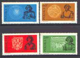 Poland 1972 500th Birth Anniversary of Copernicus (4th issue) perf set of 4 unmounted mint, SG 2167-70, stamps on personalities, stamps on science, stamps on maths, stamps on copernicus, stamps on astronomy