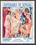 Senegal 1967 Les Demoiselles dAvignon by Picasso unmounted mint, SG 357, stamps on , stamps on  stamps on arts, stamps on  stamps on picasso