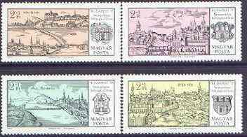 Hungary 1971 Budapest '71 Stamp Exhibition & Stamp Centenary (2nd issue) perf set of 4 unmounted mint, SG 2572-75, stamps on , stamps on  stamps on stamp exhibitions, stamps on  stamps on stamp centenary, stamps on  stamps on tourism