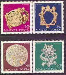 Hungary 1973 Jewelled Treasures perf set of 4 unmounted mint, SG 2830-33, stamps on , stamps on  stamps on jewellry, stamps on  stamps on 