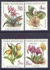 Czech Republic 1975 Endangered Plants perf set of 4 unmounted mint, SG 150-53, stamps on flowers, stamps on iris