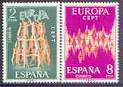 Spain 1972 Europa perf set of 2 unmounted mint SG 2148-49, stamps on , stamps on  stamps on europa