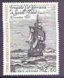 French Southern & Antarctic Territories 1985 Frigate La Novara at St Paul 12f80 unmounted mint, SG 204, stamps on , stamps on  stamps on polar, stamps on  stamps on ships