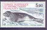 French Southern & Antarctic Territories 1984 Crabeater Seal 5f90 from Wildlife set unmounted mint, SG 187, stamps on , stamps on  stamps on polar, stamps on  stamps on seals, stamps on  stamps on animals