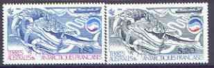 French Southern & Antarctic Territories 1985 Biomass perf set of 2 unmounted mint, SG 200-01, stamps on , stamps on  stamps on polar, stamps on  stamps on whales, stamps on  stamps on 