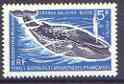 French Southern & Antarctic Territories 1962-72 Blue Whale 5f unmounted mint, from def set, SG 26, stamps on polar, stamps on whales
