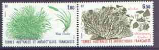 French Southern & Antarctic Territories 1987 Plants perf set of 2 unmounted mint, SG 221-22, stamps on polar, stamps on flowers, stamps on plants