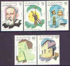 Sahara Republic 1992 350th Anniversary of Galileo perf set of 5 unmounted mint, stamps on , stamps on  stamps on space, stamps on  stamps on galileo, stamps on  stamps on telescopes