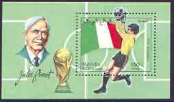 Sahara Republic 1990 Football World Cup perf m/sheet unmounted mint, stamps on football, stamps on sport