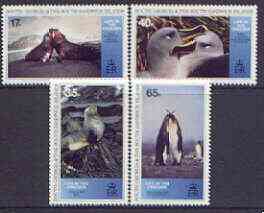 Falkland Islands Dependencies - South Georgia 1994 Life in the Freezer perf set of 4 unmounted mint, SG 247-50, stamps on animals, stamps on mammals, stamps on seals, stamps on albatros, stamps on polar, stamps on penguins, stamps on birds