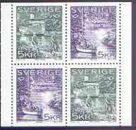 Booklet - Sweden 1995 Nordic Countries Postal Co-operation booklet pane of 4 (2 sets of 2) unmounted mint, SG 1811a