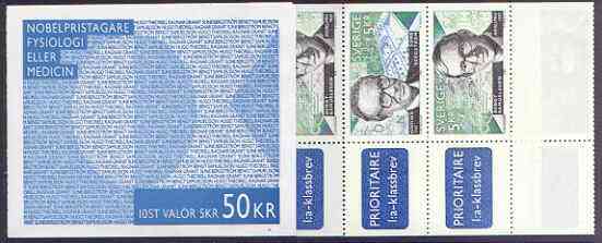 Booklet - Sweden 1996 Swedish Winners of Nobel Prizes 50k booklet complete and pristine, SG SB 499